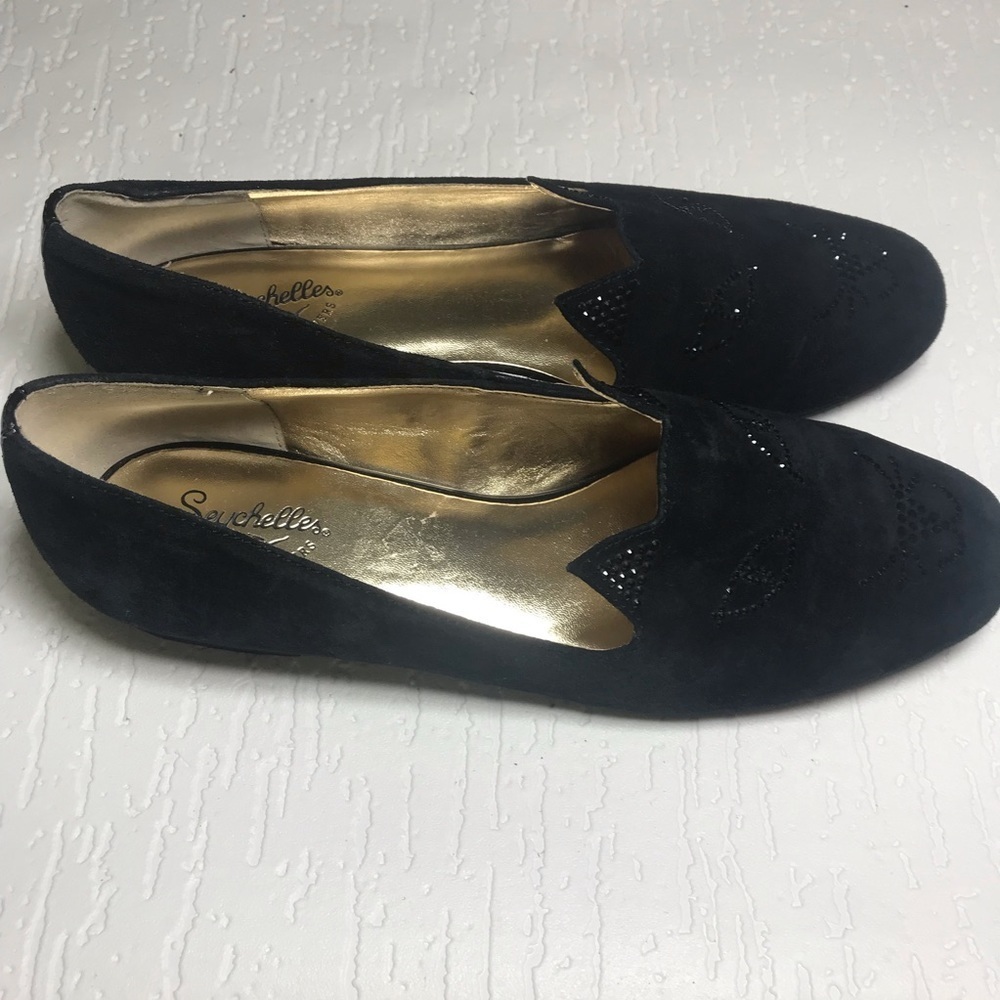 Seychelles Anthropologie Weekender Cat Face Women’s Black Flats. Size 9